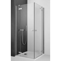 PUK Duschkabine Eckeinstieg 1000mm / Festteil 2000mm / Türbreite 620mm / Sicherheitsglas 6mm
