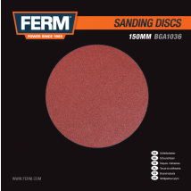Ferm Dischi Abrasivi K60 10 Pz. 150mm Per Bgm1003