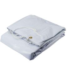 Ribiland – PRB65003X05 – Telone di protezione in PVC 650 gr/m² 3 x 5 m – Bianco – Resistente agli strappi e anti-UV