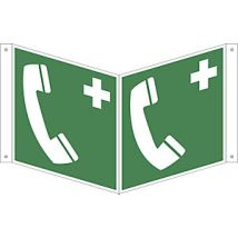 Cartello di Emergenza in Alluminio – 55 mcd – Conforme ASR A1.3 / ISO 7010 – HOFFMANN