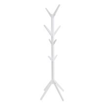 Elegant Brands - Hampton Coat Stand With 8 Hooks // White Contemporary Freestanding Storage For Bedroom, Hallway, Bathroom