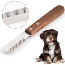 Rechtshänder-trimmermesser, Professionelles Hunde-trimmermesser Mit Ergonomischem Holzgriff