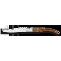Coltello Pieghevole Laguiole Lama Acciaio Manico Legno 6.5 Cm