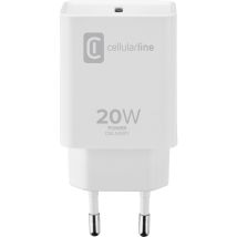 Cellularline - Usb Ladegerät 20 W 1x Usb-c Weiß Schnellladegerät