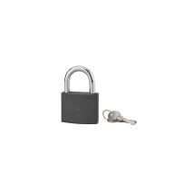 Lucchetto Acera Grigio Con Chiave, Base 60 Mm, Arco In Acciaio Temprato, 3 Chiavi - Serruprix