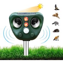 Vtizikl Répulsif Chat Exterieur, Ultrason Chat, Repulsif Chien, Charge Solaire,chargement Usb Prévenir Les Chiens Et Les Chats, Les Oiseaux, Pour 