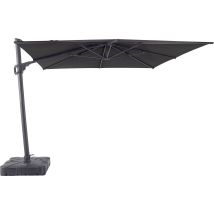 Mwh - Ampelschirm Monte Carlo Anthrazit, 300 X 300 Cm Sonnenschirme