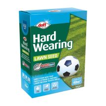 Doff – Hard Wearing Lawn Seed 1kg – Coverage Up to 20 m² – Durable Grass Seed for High Traffic Areas