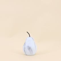 Objet Déco Poire Effet Marbre 12cm