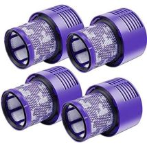 Confezione Da 4 Filtri V10 Per Aspirapolvere Dyson, Confezione Da 4 Filtri Di Ricambio Per Aspirapolvere Dyson V10, V10 Absolute, V10 Animal, V10 