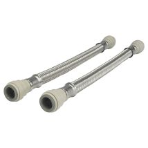 John Guest Speedfit - Braided Hose 300mm - 15mm X 15mm (pack Of 2)