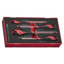 Cacciaviti a Croce TEAMD04N1 – 4 Pezzi – Lame in Lega di Acciaio TT-MV PLUS – Impugnatura Ergonomica – Teng Tools
