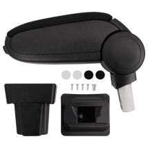 Destockoutils - Vidaxl Bracciolo Per Auto Nero 11,5x32x(30-50) Cm In Abs