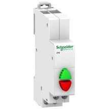 Schneider Electric - Acti9, Ipb Bouton-poussoir Double 1 No Vert + 1 Nf Rouge 20a 230vca - A9e18034