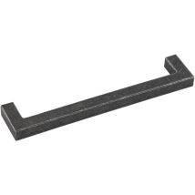 Möbelgriff Schubladengriff Ischgl La 128mm, Breite 140mm, Eisen Schwarz