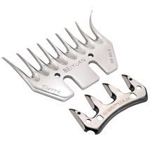 Modou - Sheep Clipper, Stainless Steel Sheep Clipper, Electric Wool Shears, Animal Goat Sheep Sheep (9 Teeth Scimitar)