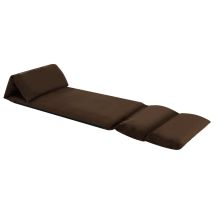 Maison Exclusive - Chaise Pliable De Sol Marron Microfibre