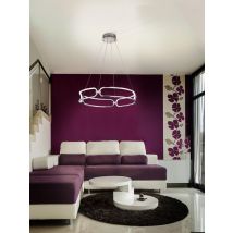 Lámpara LED Colette 60Ø Cromo – 54W – 4860 lm – Regulable en altura – Mando a distancia