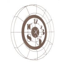 Horloge murale vintage en métal laqué – Diamètre 60 cm – Arti E Mestieri