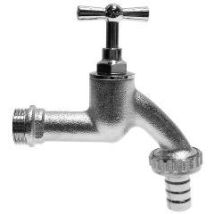 Auslaufventil Matt-verchromt 1/2"