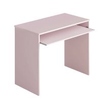 Hogar24 - Schreibtisch Dayton, Schreibtisch Mit Regal, Pc-halter Arbeitstisch Für Büro Oder Schlafzimmer, Schreibtisch, Cm 90x54h79, Rosa