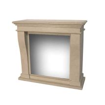 Cornice In Pietra Per Caminetto Cm 105x44,5x99 Xaralyn Rubyfires Kretamini