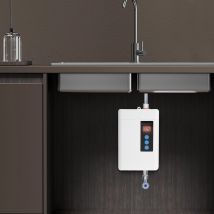 Scaldacqua Senza Serbatoio 5kw Bianco, Scaldacqua Elettrico Con Telecomando