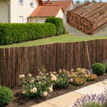 Rindenmatte Zamora 90x300 cm – Sichtschutzmatte aus Rinde – Natur – Witterungsbeständig – Einfach zu montieren
