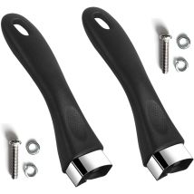 2 Ensemble Poignées,poignée De Casserole À Lait, Poignées Amovibles, Pour Batterie De Cuisine, Casserole, Poêle Wok (16×4.1cm)