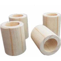 Tumalagia - Gabrielle Farbige Betterhöhungen (holz), Robuste Original-möbelaufzüge Aus Holz, 4 Stück