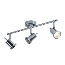 Deckenleuchte 3 Flammig Led Deckenlampe Lichtschiene Deckenstrahler Mit Beweglichen Spots, Strahler Schwenkbar, 3x Led 5w 400lm Warmweiß, L 43 Cm