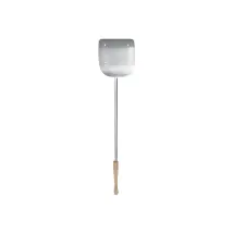 Pala Pane-pizza Quadra Rossofuoco In Acciaio Inox Con Manico In Legno - Standard