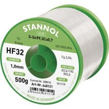 Stannol Hf32 3500 Lötzinn, Bleifrei Spule Sn99,3cu0,7 Rel0 500 G 1 Mm
