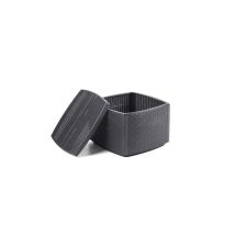 Tavolino Contenitore Rattan Naxos Antracite Progarden