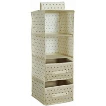 King Home Order Tisch Mit 2 Grossen Schubfächern In Panna 30x30x80h Cm