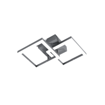 Fabas Luce - Plafonnier Led Moderne Bard 21w Anthracite 3394-28-282