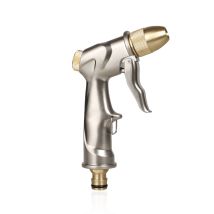 Vtizikl Pistolet D'Arrosage Métal, Pulvérisateur De Pistolet À Eau Haute Pression, Pistolet À Eau De Jardin Robuste, Pour Lavage De Voiture-court