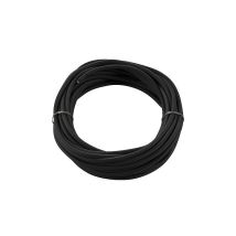 Cavo Pvc 3g1,50 H05vv-f Con Rivestimento In Stoffa Intrecciata Nera