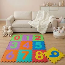 Littletom - Tapis De Jeu Doux Pour Bébé Dalles Puzzle En Mousse Enfants Chiffres