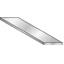 Algo - Profilo Piatto Alluminio Argento Barre Mt. 2 Mm.30x2 Cf.10pz