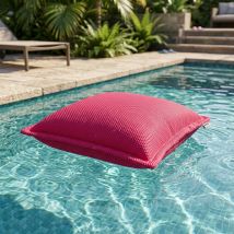 Cojín Flotante Cushion Floating, 65x65x25 Cm, Resistente A Los Rayos Uv, Rosa, Sin Poliestireno - Soo Santaï