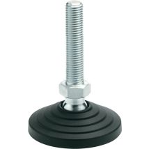Kunststoff-Gelenkfuß – d1 80mm – d2 M12mm – l1 98mm – l3 24mm – temperaturbeständig bis 100°C – statische Belastbarkeit 16