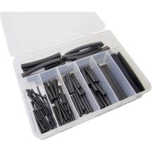 Hongshang - Sort. S-127 Kit Guaine Termoretraibili Nero Restringimento:2:1 127 Parti