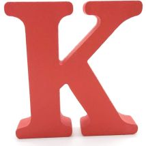 Holzbuchstaben (k), Rot, 1 Stück, 10 Cm, A-z, Diy, Englisches Alphabet, Basteln, Ornamente Für Zuhause, Hochzeit, Geburtstag, Party, Dekoration, 