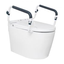 Toiletten Aufstehhilfe Toilettensitzerhöhung Armlehne 410–510 Mm Einstellbare Breite, 136 Kg Tragfähigkeit Robust Wc Aufstehhilfe Toiletten 