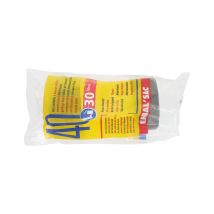 Sac Poubelle Sous Film 30 L H 50 X L 60 Cm - 10 Microns 40