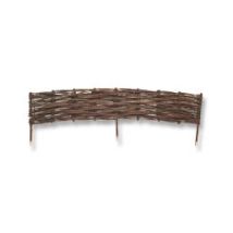 Cenefa decorativa de mimbre – 0,31 x 1 metros – Ideal para delimitar flores y jardines
