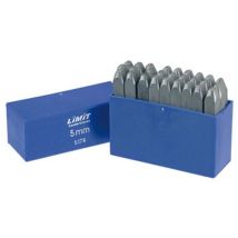Buchstaben-Stempel-Set 27 Teile – 6mm – für Stahl und Metall – HRC 58-61 – in Kunststoffbox