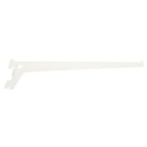 Soporte simple de acero blanco 40 cm – 2 unidades