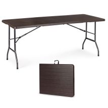 Viking Choice Klapptisch 180x70 cm – HDPE – Faltbar – Rutschfeste Füße – Stabil – Wasserdicht – Ideal für Garten und Veranstaltungen